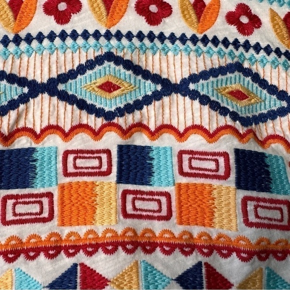 Altar'd States Hippy Bohemian Coastal Beachy Colorful Embroidered Halter, Sz. S - Picture 5 of 10